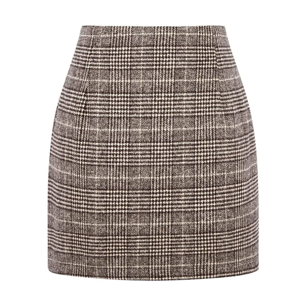 7754 Fall Outfits 2023 Winter High Waisted Cute Plaid Mini Skirts Grid